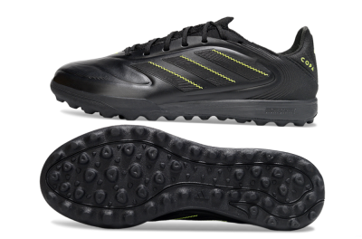 Men's Adidas Copa Pure 2 TF Artificial Turf Low-Tops Football Shoes - Black/Yellow