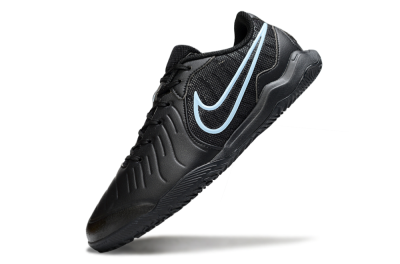 Men's Nike Tiempo Legend 10 Academy IC Indoor & Futsal Low-Tops Football Shoes - Black/Jade
