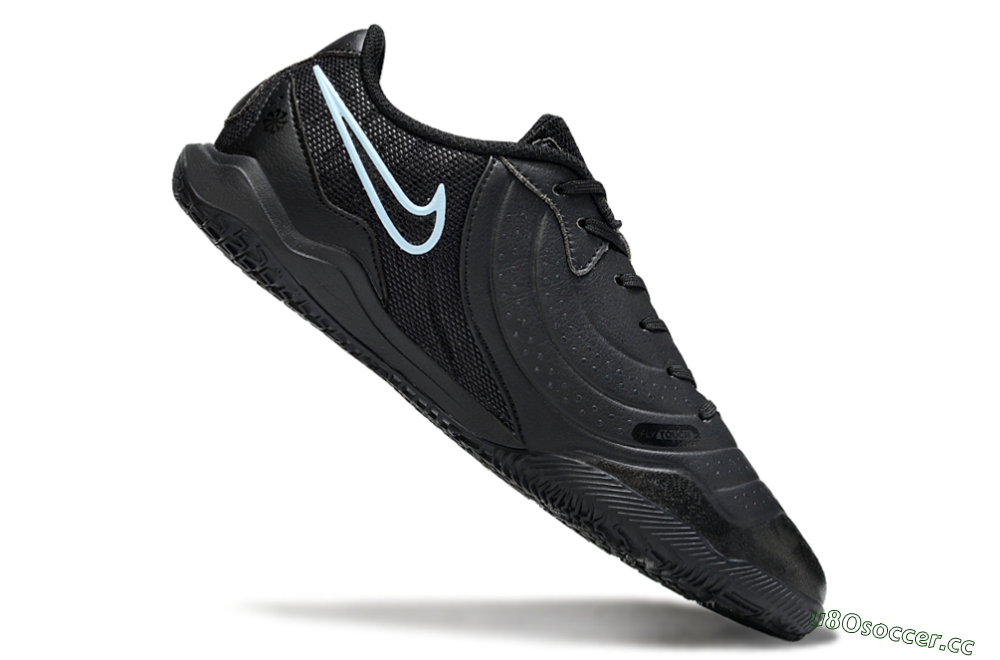Men's Nike Tiempo Legend 10 Academy IC Indoor & Futsal Low-Tops Football Shoes - Black/Jade 4