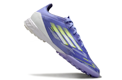 Unisex Adidas F50 Pro TF Artificial Turf Low-Tops Football Shoes - Blue/Yellow/White