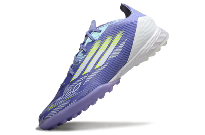Unisex Adidas F50 Pro TF Artificial Turf Low-Tops Football Shoes - Blue/Yellow/White
