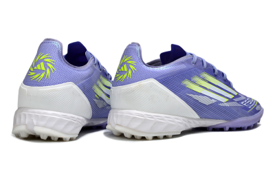 Unisex Adidas F50 Pro TF Artificial Turf Low-Tops Football Shoes - Blue/Yellow/White