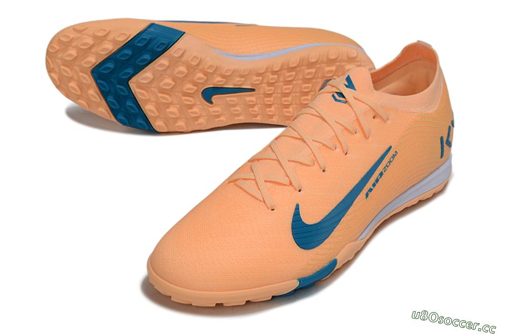 Unisex Nike Air Zoom Mercurial Vapor 16 Elite TF Artificial Turf Low-Tops Football Shoes - Pink/Blue/White 3