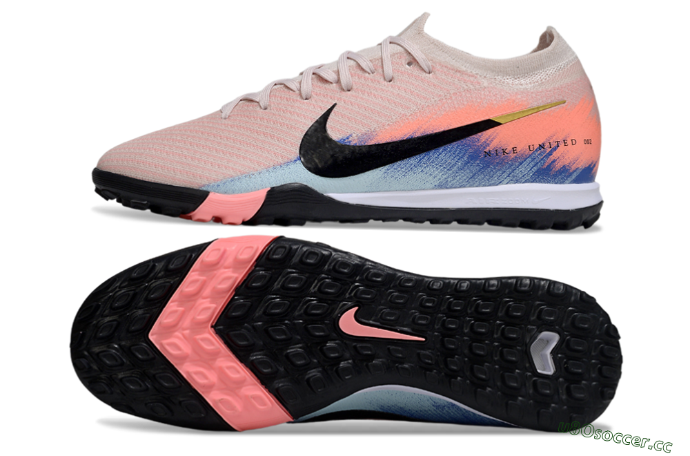 Unisex Nike Air Zoom Mercurial Vapor 16 Elite TF Artificial Turf Low-Tops Football Shoes - Pink/Black/Red 1