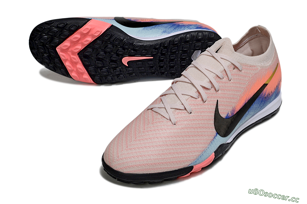 Unisex Nike Air Zoom Mercurial Vapor 16 Elite TF Artificial Turf Low-Tops Football Shoes - Pink/Black/Red 3