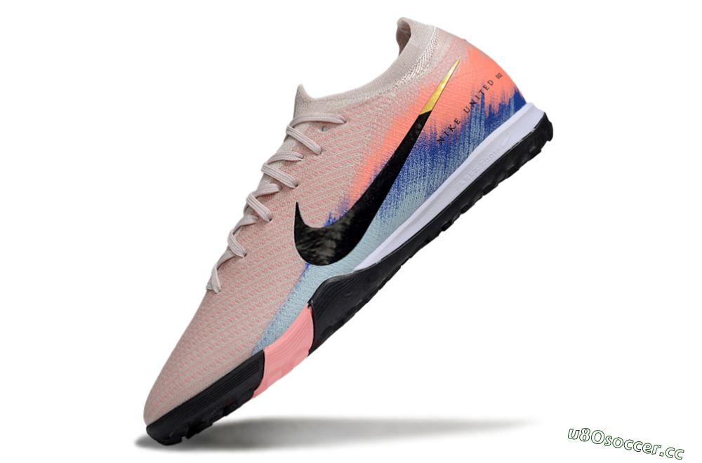 Unisex Nike Air Zoom Mercurial Vapor 16 Elite TF Artificial Turf Low-Tops Football Shoes - Pink/Black/Red 5