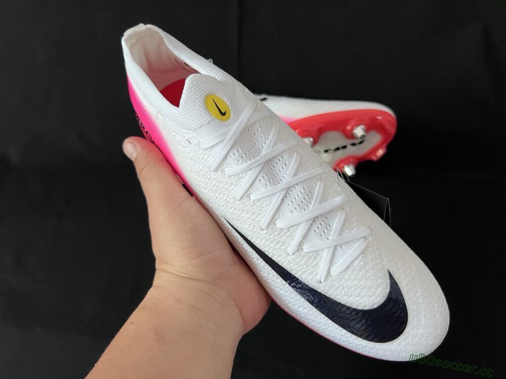 Men's Nike Air Zoom Mercurial Vapor 16 Elite SG Soft Ground Low-Tops Football Boots - White/Black/Red