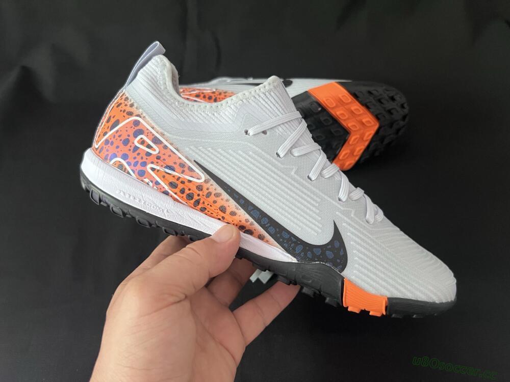 Unisex Nike Air Zoom Mercurial Vapor 16 Pro TF Artificial Turf Low-Tops Football Shoes - Grey/Black/Leopard
