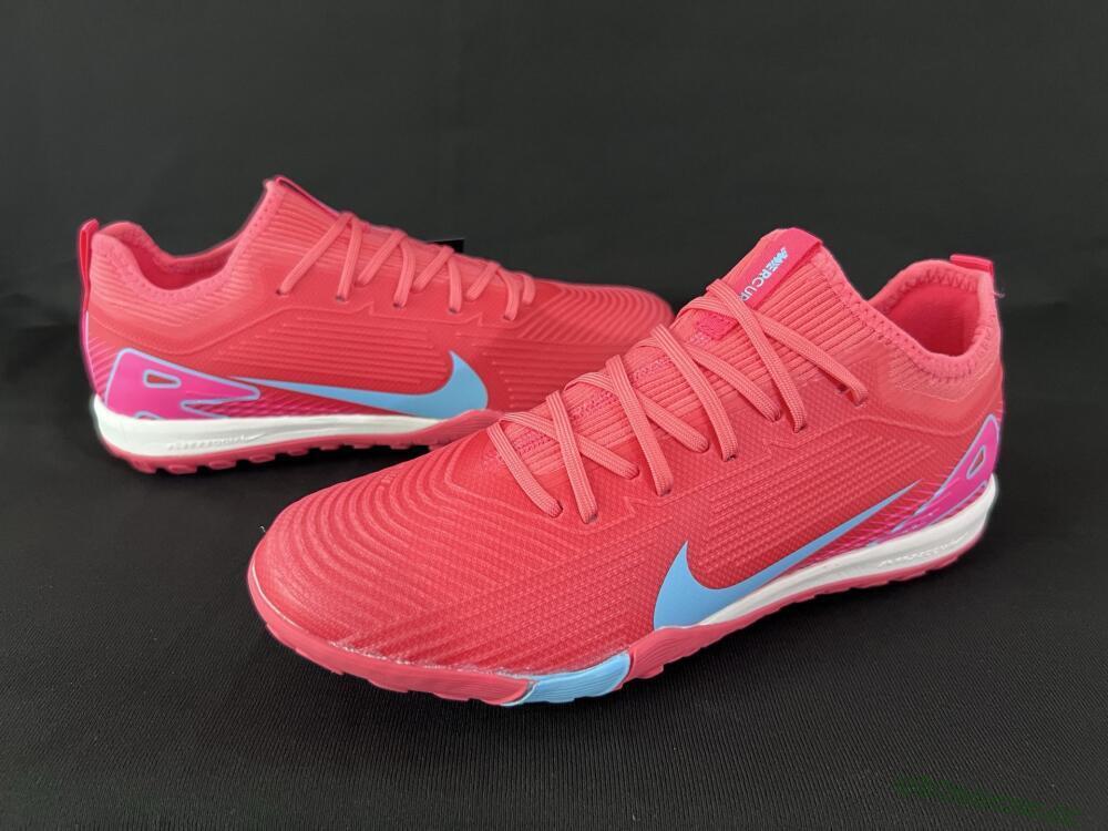 Unisex Nike Air Zoom Mercurial Vapor 16 Pro TF Artificial Turf Low-Tops Football Shoes - Red/Jade/Pink
