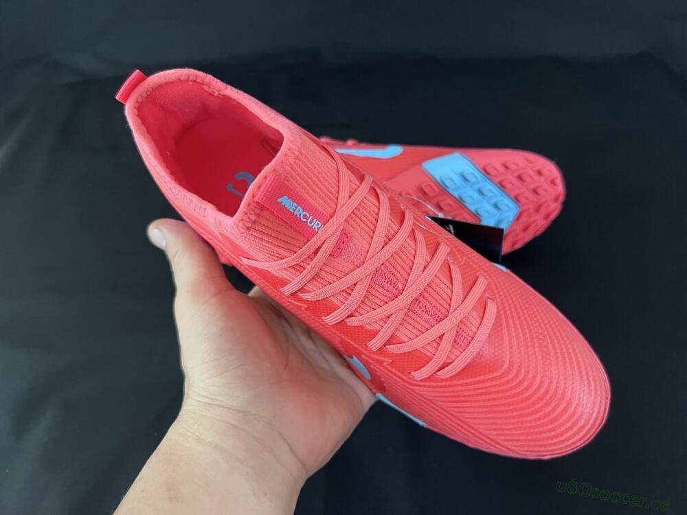 Unisex Nike Air Zoom Mercurial Vapor 16 Pro TF Artificial Turf Low-Tops Football Shoes - Red/Jade/Pink
