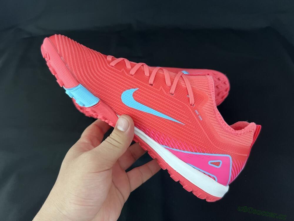 Unisex Nike Air Zoom Mercurial Vapor 16 Pro TF Artificial Turf Low-Tops Football Shoes - Red/Jade/Pink
