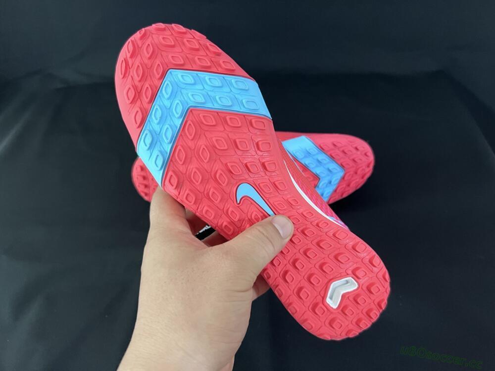 Unisex Nike Air Zoom Mercurial Vapor 16 Pro TF Artificial Turf Low-Tops Football Shoes - Red/Jade/Pink