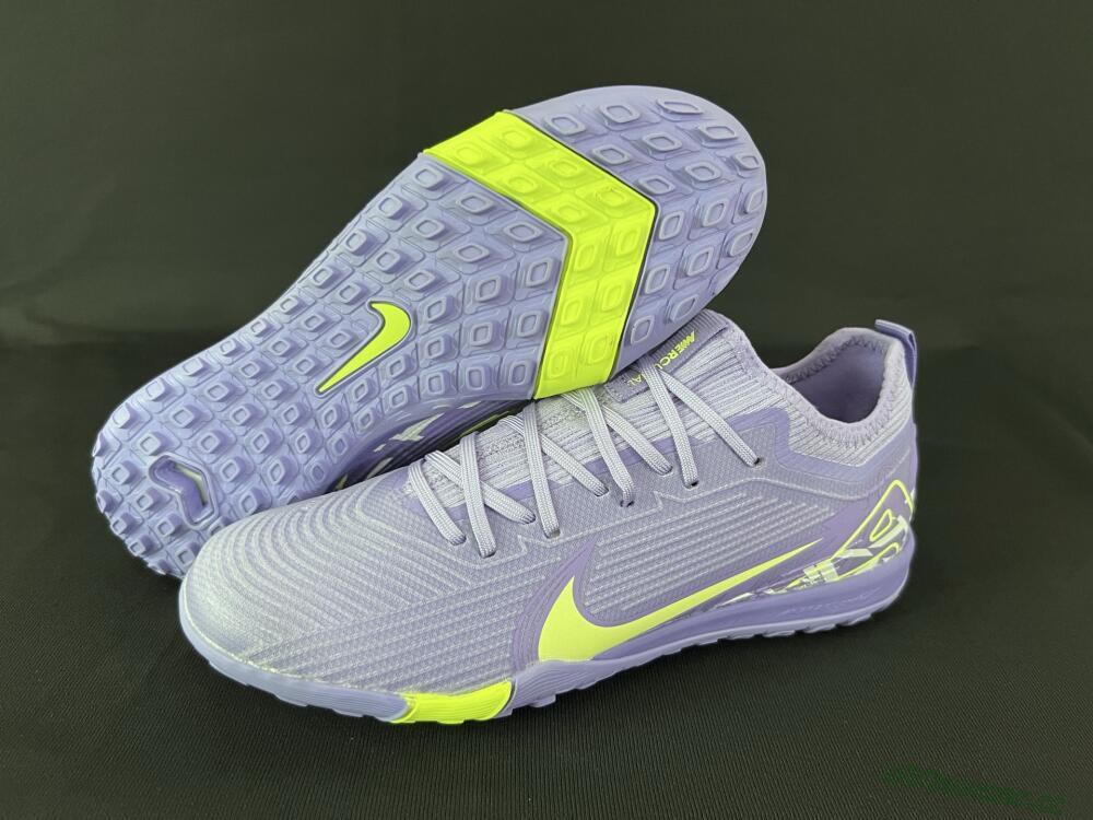 Unisex Nike Air Zoom Mercurial Vapor 16 Pro TF Artificial Turf Low-Tops Football Shoes - Purple/Yellow/White