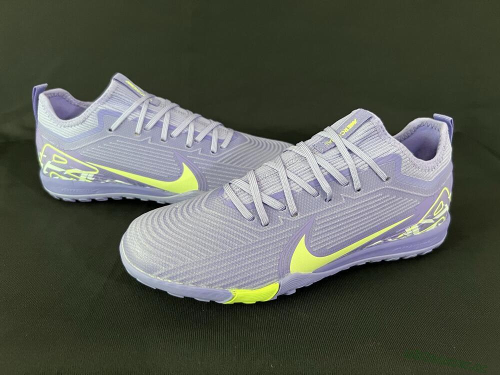 Unisex Nike Air Zoom Mercurial Vapor 16 Pro TF Artificial Turf Low-Tops Football Shoes - Purple/Yellow/White