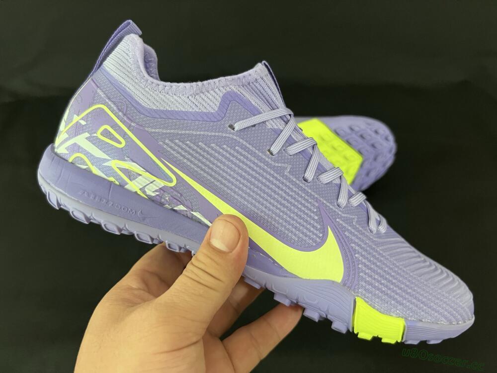 Unisex Nike Air Zoom Mercurial Vapor 16 Pro TF Artificial Turf Low-Tops Football Shoes - Purple/Yellow/White