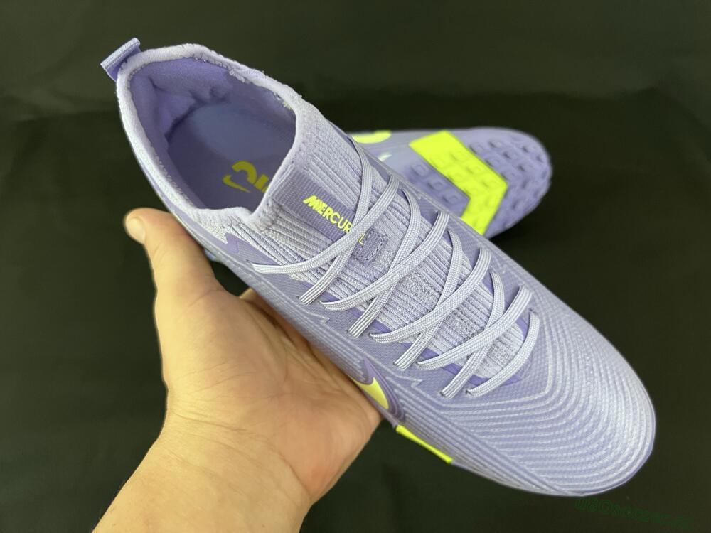Unisex Nike Air Zoom Mercurial Vapor 16 Pro TF Artificial Turf Low-Tops Football Shoes - Purple/Yellow/White