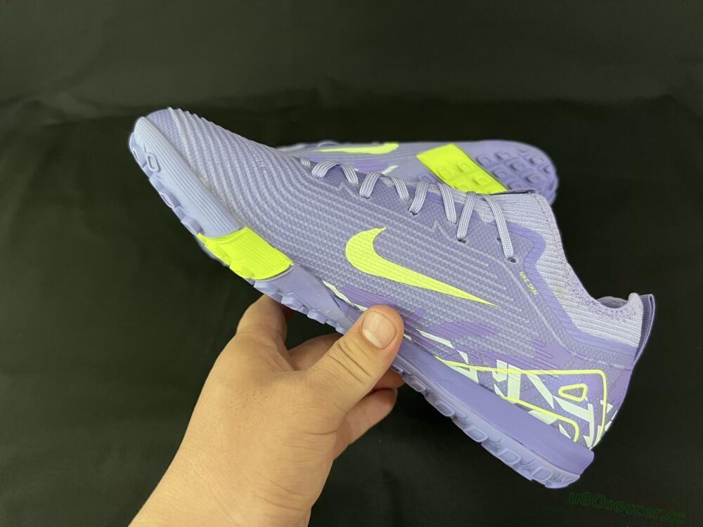 Unisex Nike Air Zoom Mercurial Vapor 16 Pro TF Artificial Turf Low-Tops Football Shoes - Purple/Yellow/White