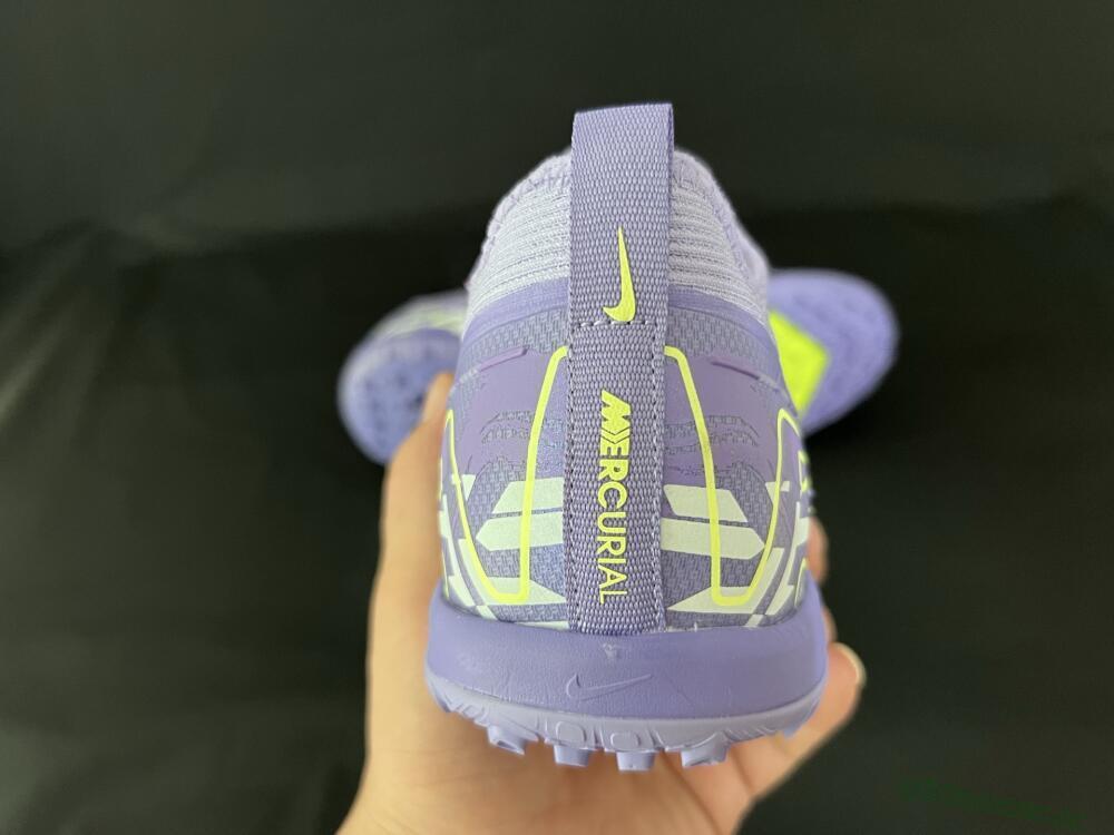 Unisex Nike Air Zoom Mercurial Vapor 16 Pro TF Artificial Turf Low-Tops Football Shoes - Purple/Yellow/White