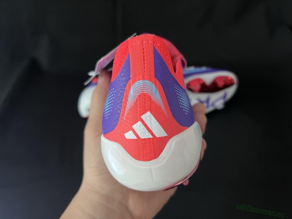 Unisex Adidas Predator 25 Elite Foldover Tongue FG Firm Ground Low-Tops Football Boots - Blue/White/Red