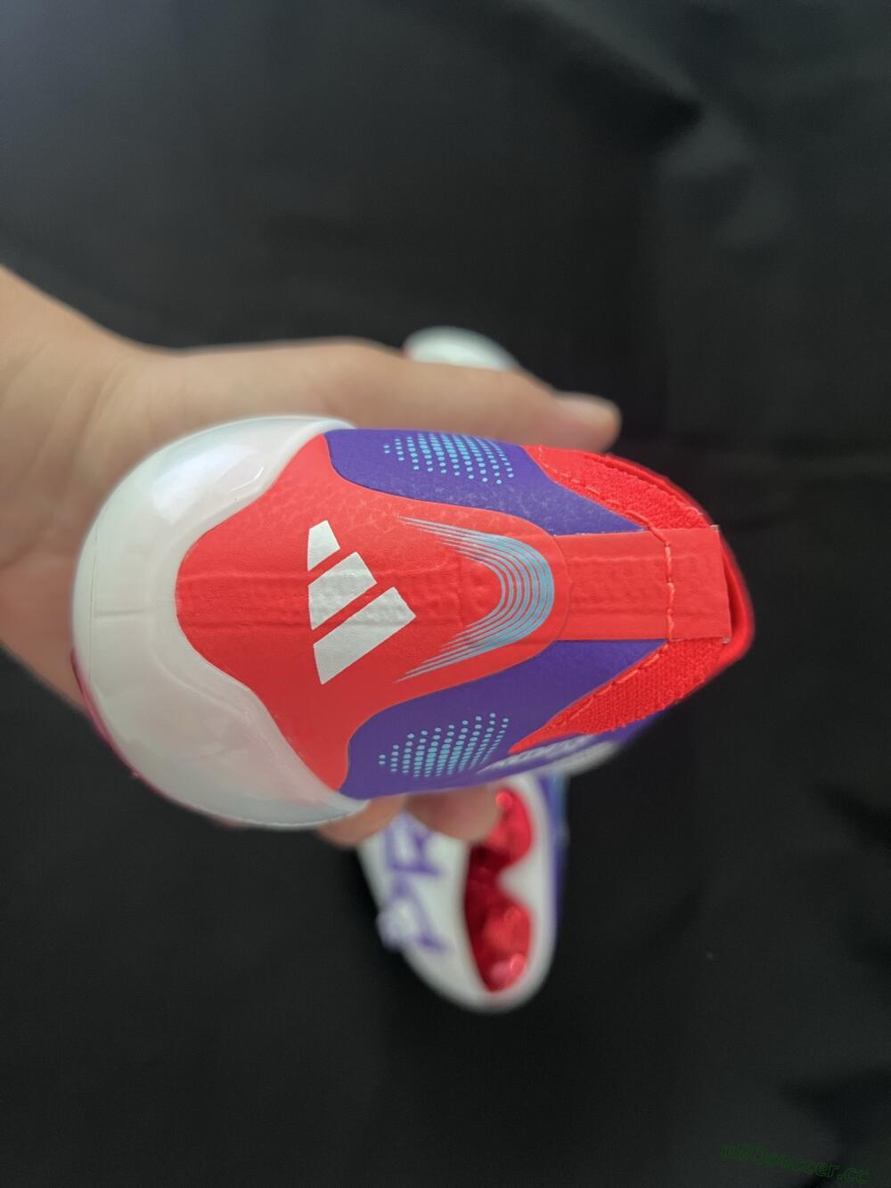 Unisex Adidas Predator 25 Elite Laceless FG Firm Ground Low-Tops Football Boots - Blue/White/Red