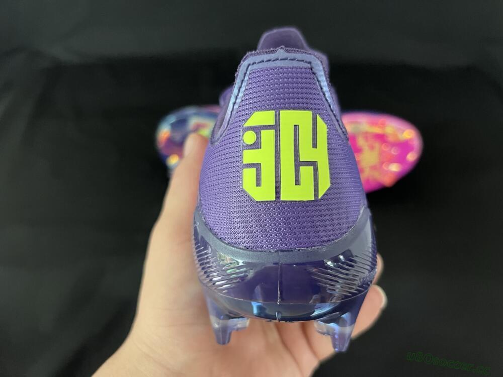 Men's Adidas F50 Elite FG Firm Ground Low-Tops Football Boots - Pink/Purple/Yellow