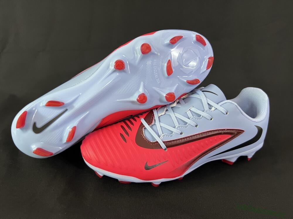 Men's Nike Phantom 6 Elite FG Firm Ground Low-Tops Football Boots - Red/Blue/Black
