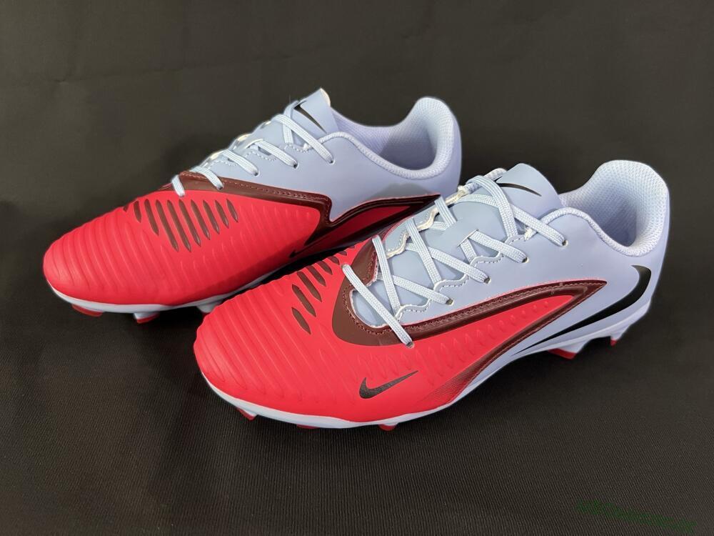 Men's Nike Phantom 6 Elite FG Firm Ground Low-Tops Football Boots - Red/Blue/Black