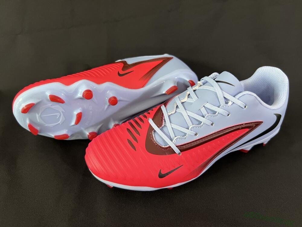 Men's Nike Phantom 6 Elite FG Firm Ground Low-Tops Football Boots - Red/Blue/Black