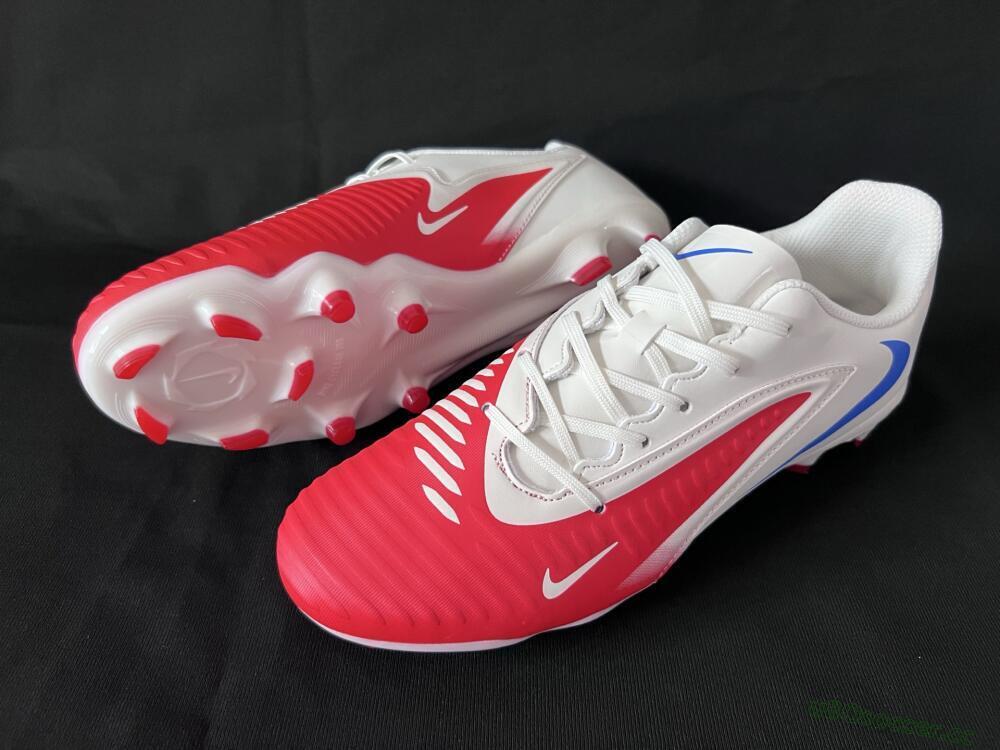 Men's Nike Phantom 6 Elite Low FG Firm Ground Low-Tops Football Boots - Red/White/Blue