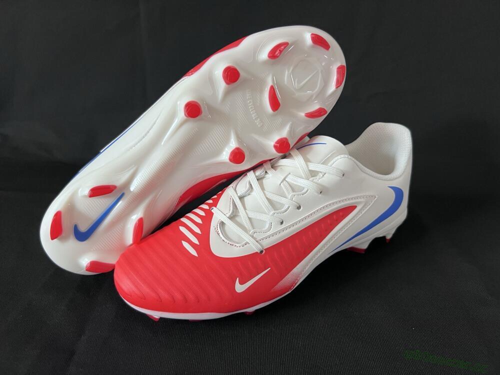 Men's Nike Phantom 6 Elite Low FG Firm Ground Low-Tops Football Boots - Red/White/Blue