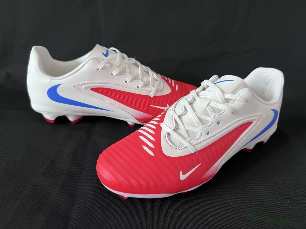 Men's Nike Phantom 6 Elite Low FG Firm Ground Low-Tops Football Boots - Red/White/Blue