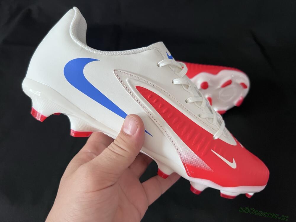 Men's Nike Phantom 6 Elite Low FG Firm Ground Low-Tops Football Boots - Red/White/Blue