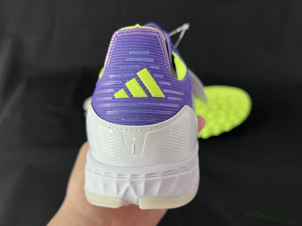 Men's Adidas F50 Pro TF Artificial Turf Low-Tops Football Shoes - Purple/White/Yellow