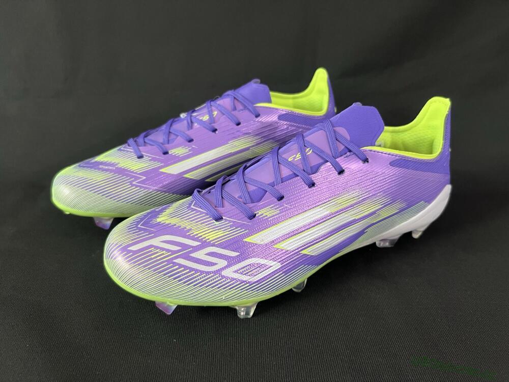 Unisex Adidas F50+ Elite FG Firm Ground Low-Tops Football Boots - Blue/Yellow/Silver