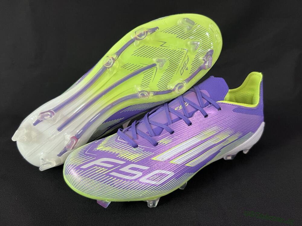 Unisex Adidas F50+ Elite FG Firm Ground Low-Tops Football Boots - Blue/Yellow/Silver