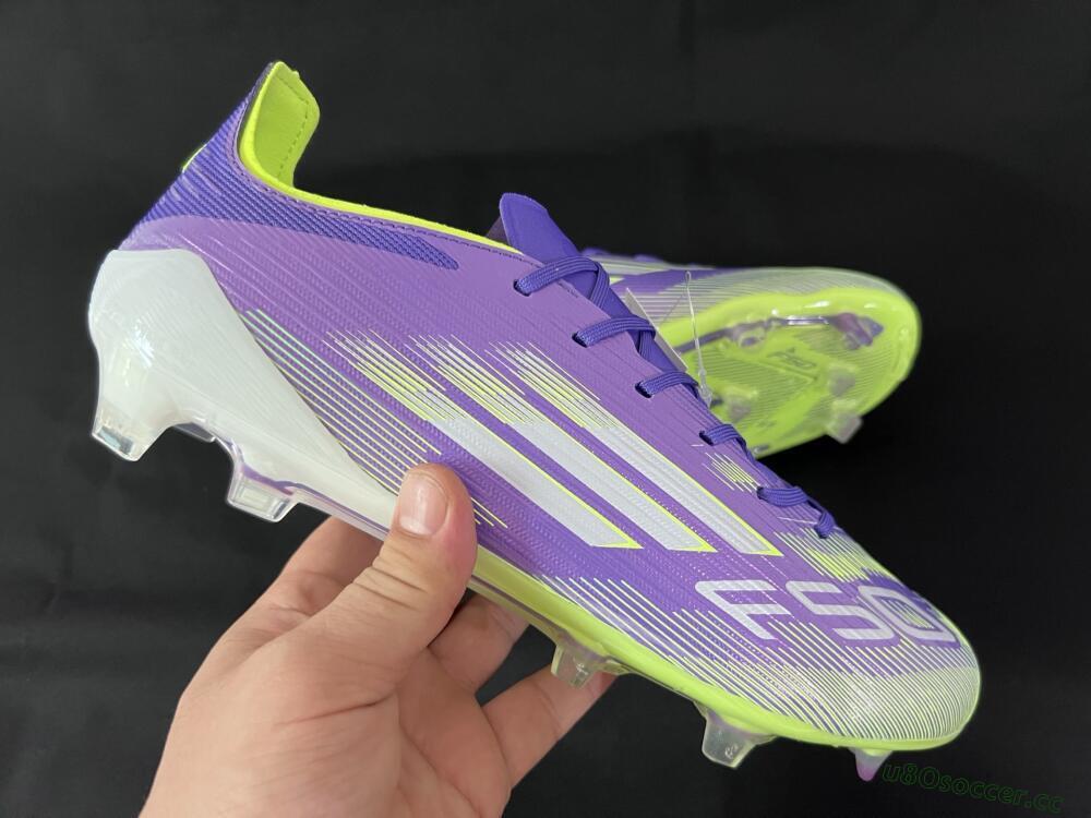 Unisex Adidas F50+ Elite FG Firm Ground Low-Tops Football Boots - Blue/Yellow/Silver