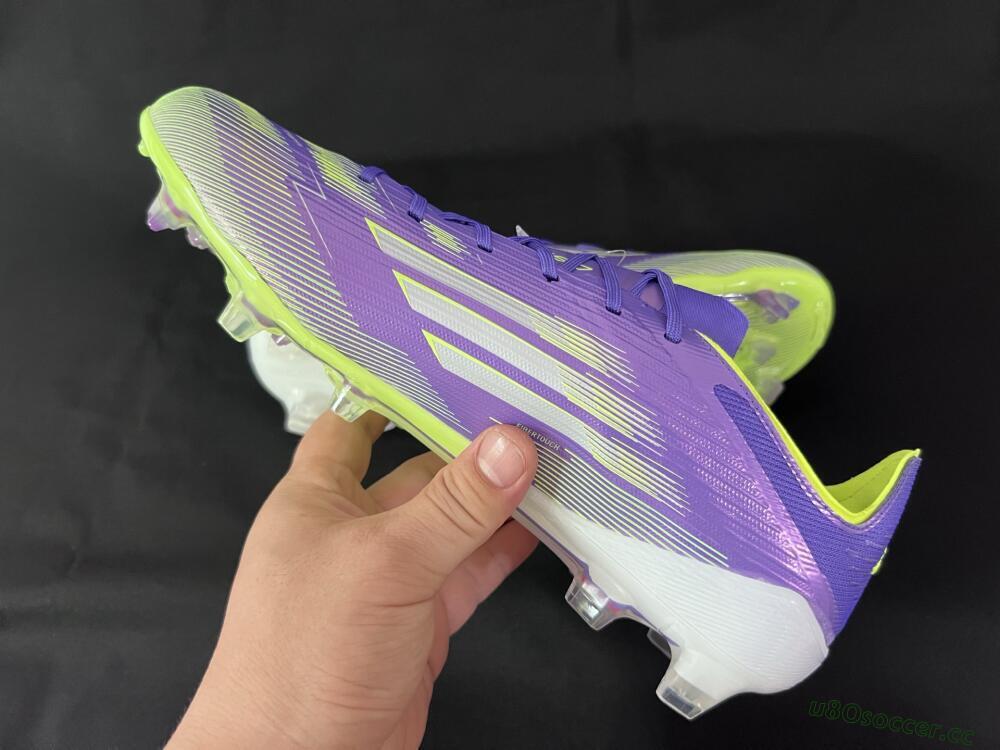 Unisex Adidas F50+ Elite FG Firm Ground Low-Tops Football Boots - Blue/Yellow/Silver