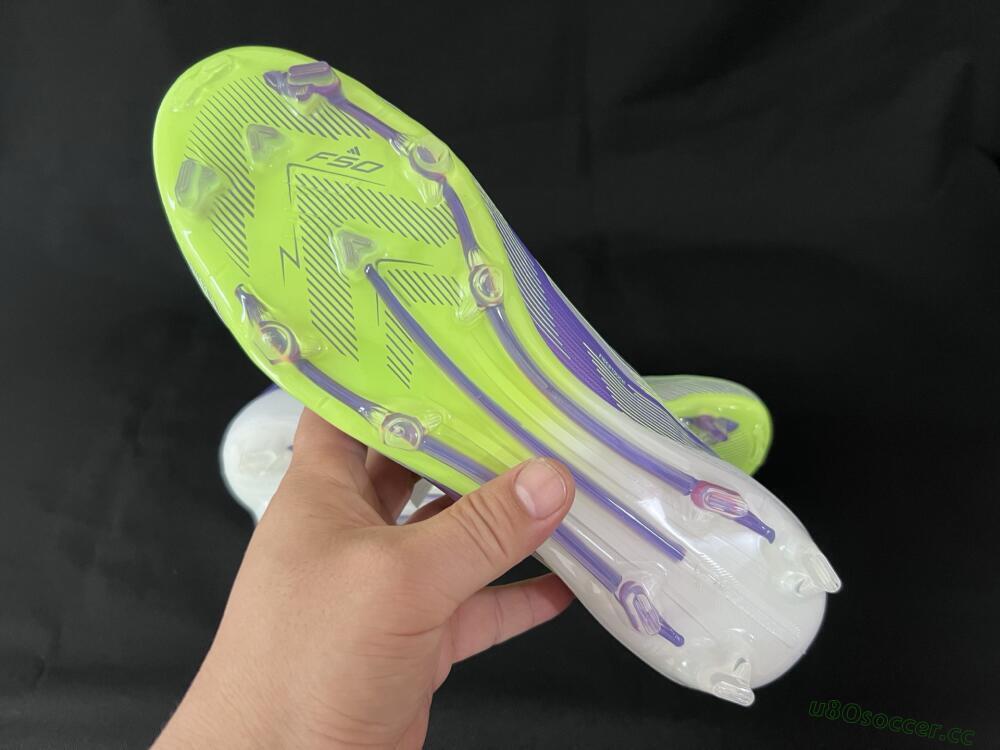 Unisex Adidas F50+ Elite FG Firm Ground Low-Tops Football Boots - Blue/Yellow/Silver
