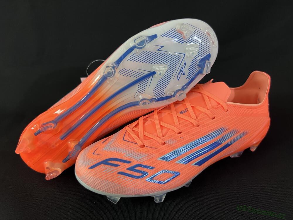 Unisex Adidas F50 Elite FG Firm Ground Low-Tops Football Boots - Red/Blue/White