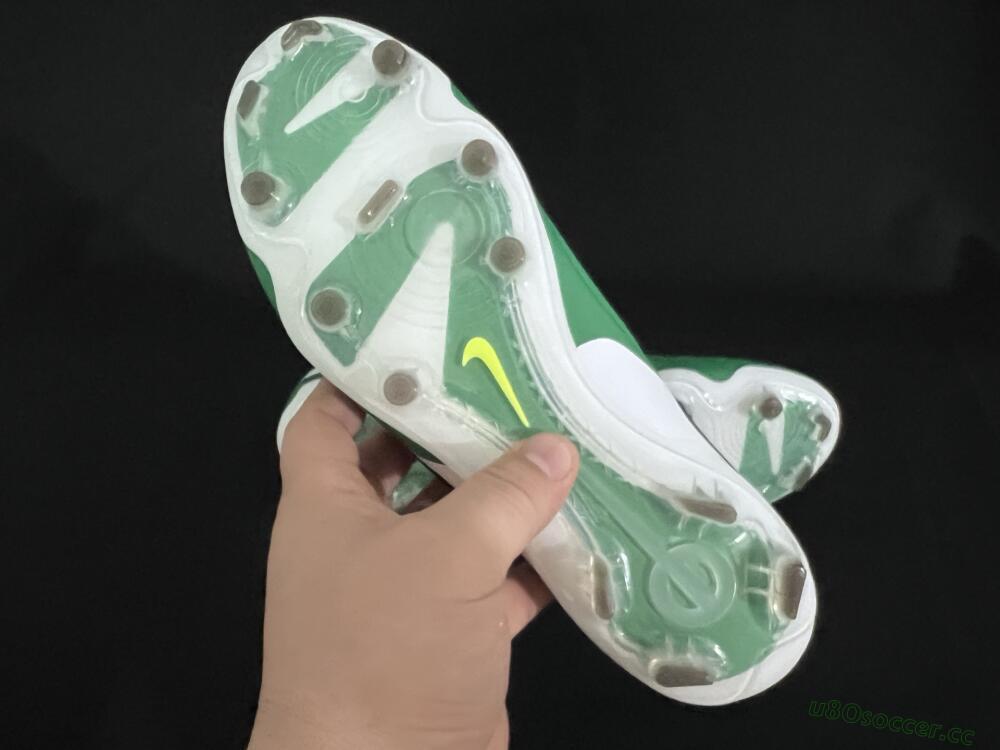 Men's Nike Tiempo Legend 10 Elite FG Firm Ground Low-Tops Football Boots - Green/Blue/White