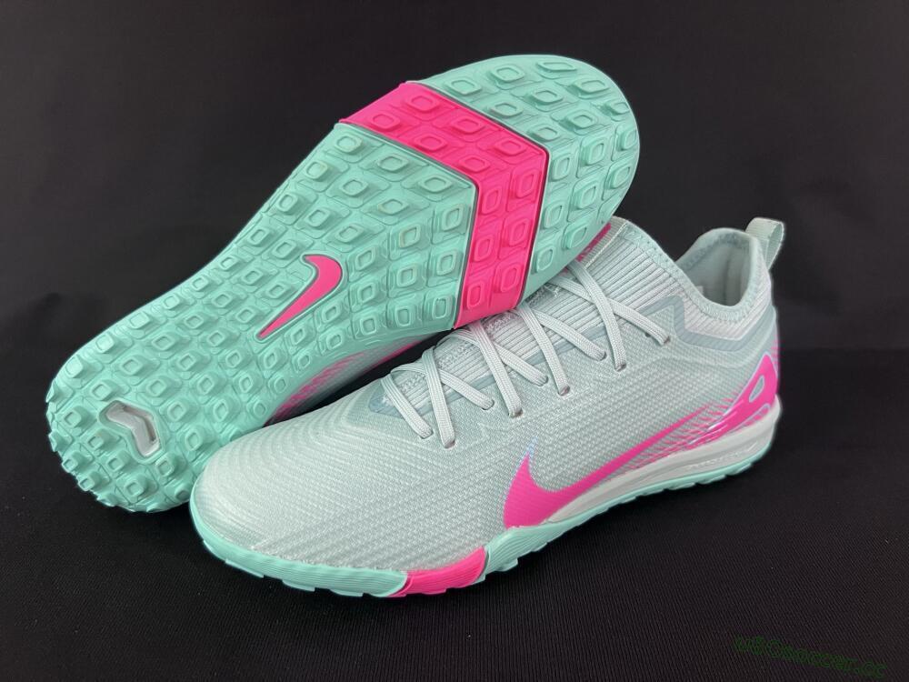 Men's Nike Air Zoom Mercurial Vapor 16 Elite TF Artificial Turf Low-Tops Football Shoes - Jade/Pink