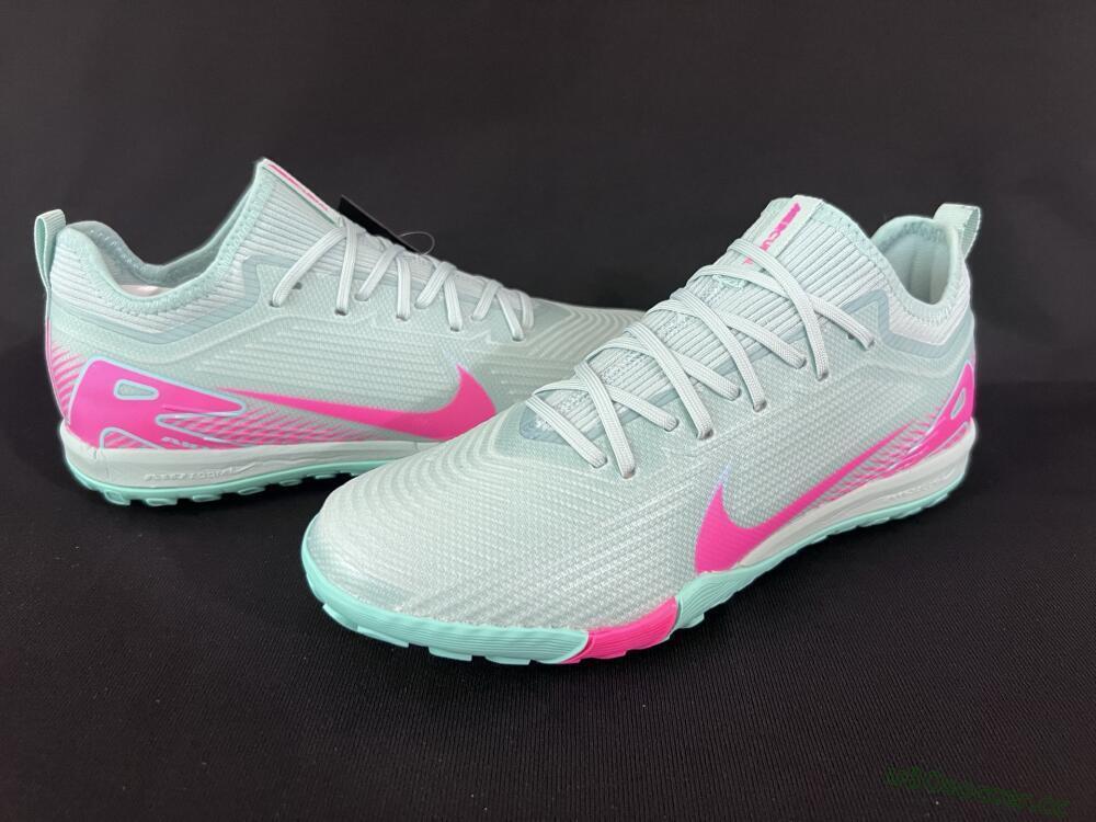 Men's Nike Air Zoom Mercurial Vapor 16 Elite TF Artificial Turf Low-Tops Football Shoes - Jade/Pink