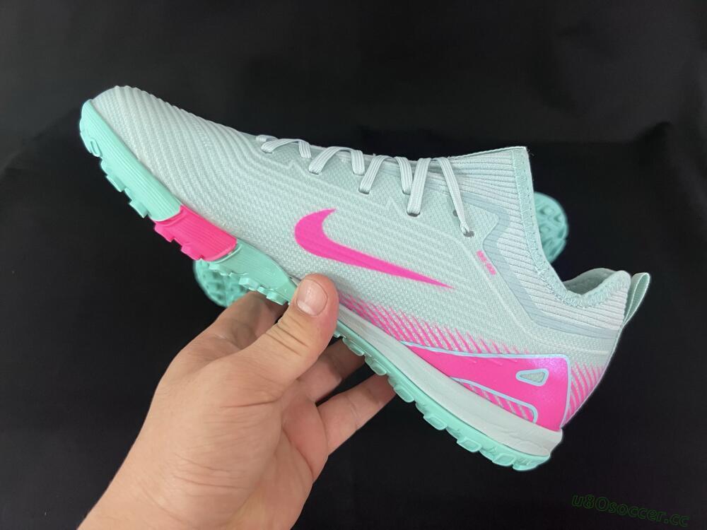 Men's Nike Air Zoom Mercurial Vapor 16 Elite TF Artificial Turf Low-Tops Football Shoes - Jade/Pink