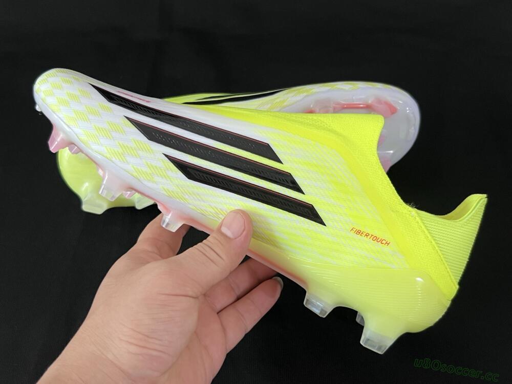 Men's Adidas F50 Elite FG Firm Ground Low-Tops Football Boots - Yellow/White/Black