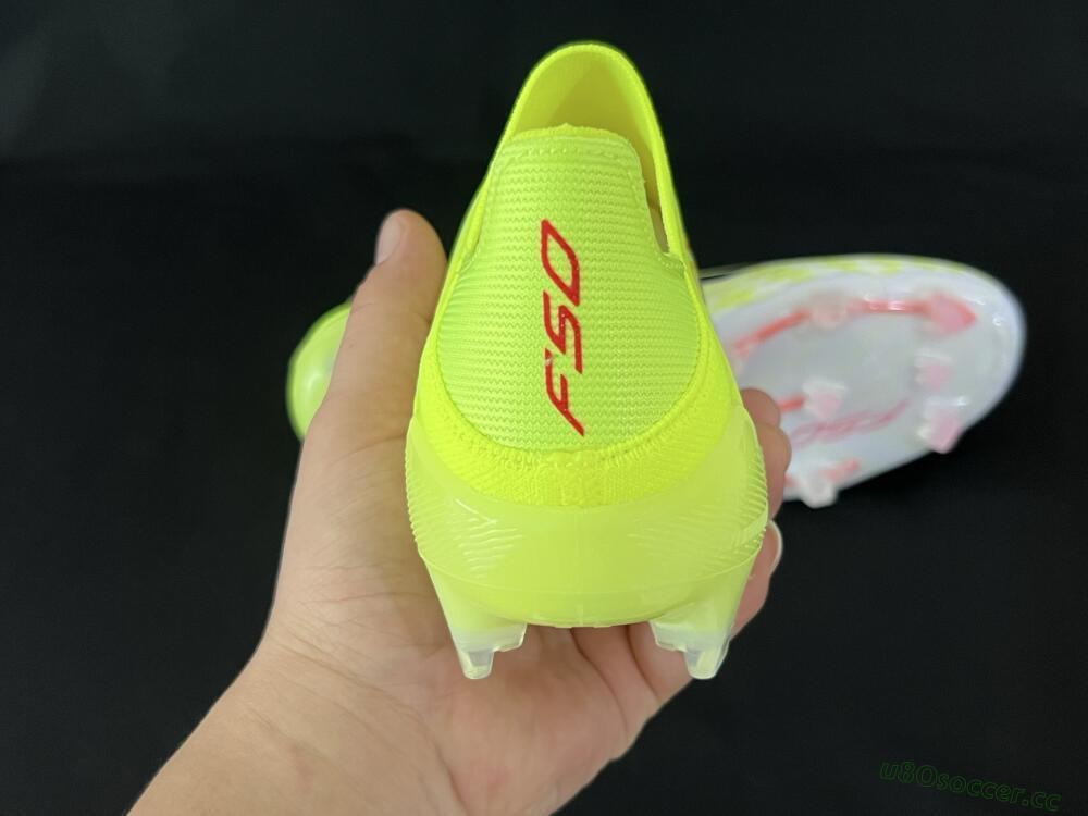 Men's Adidas F50 Elite FG Firm Ground Low-Tops Football Boots - Yellow/White/Black