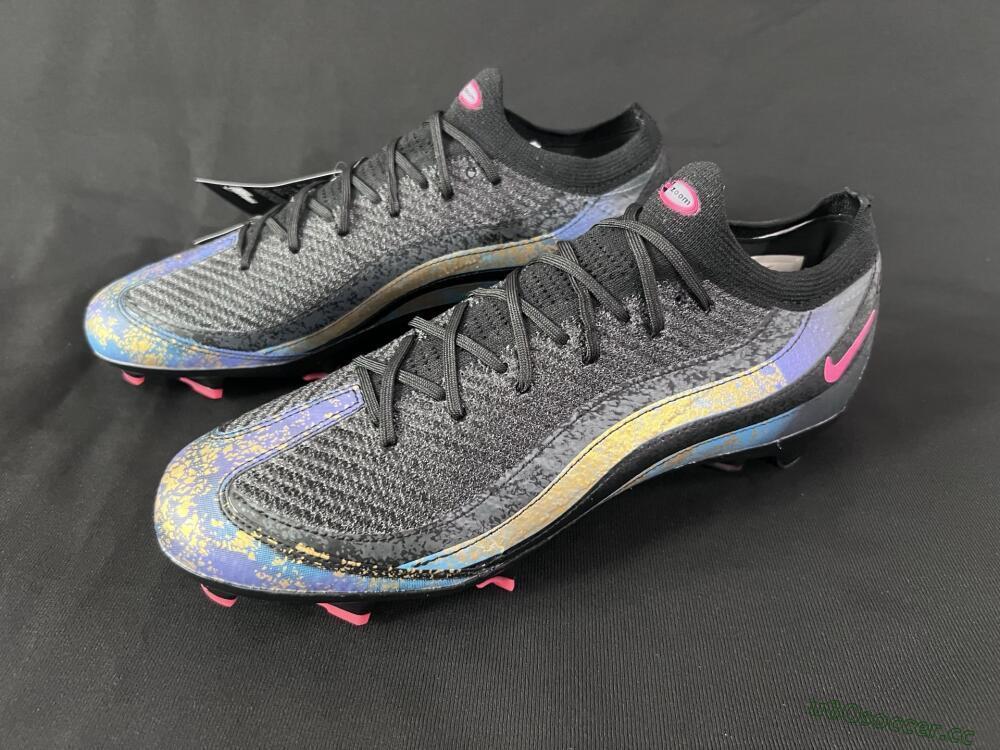 Men's Nike Air Zoom Mercurial Vapor 16 Elite FG Firm Ground Low-Tops Football Boots - Black/Grey/Pink