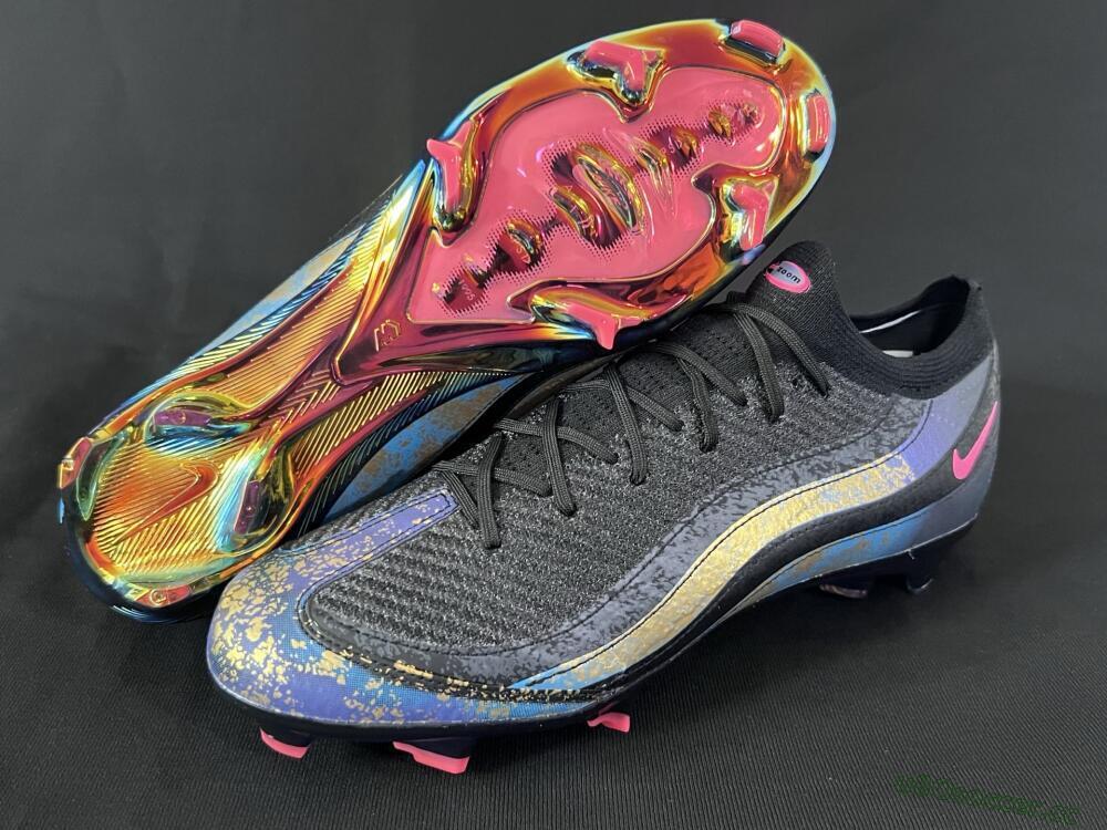 Men's Nike Air Zoom Mercurial Vapor 16 Elite FG Firm Ground Low-Tops Football Boots - Black/Grey/Pink