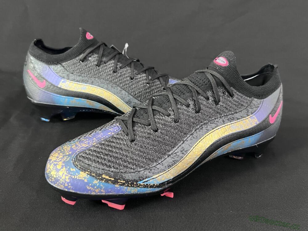 Men's Nike Air Zoom Mercurial Vapor 16 Elite FG Firm Ground Low-Tops Football Boots - Black/Grey/Pink