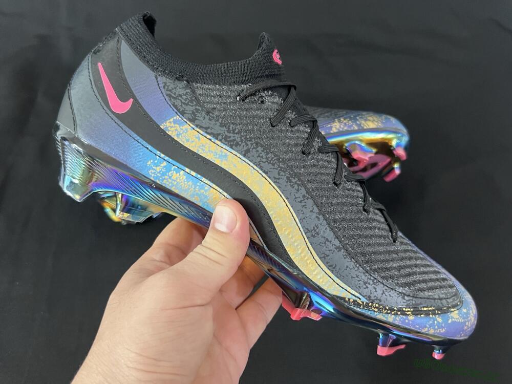 Men's Nike Air Zoom Mercurial Vapor 16 Elite FG Firm Ground Low-Tops Football Boots - Black/Grey/Pink