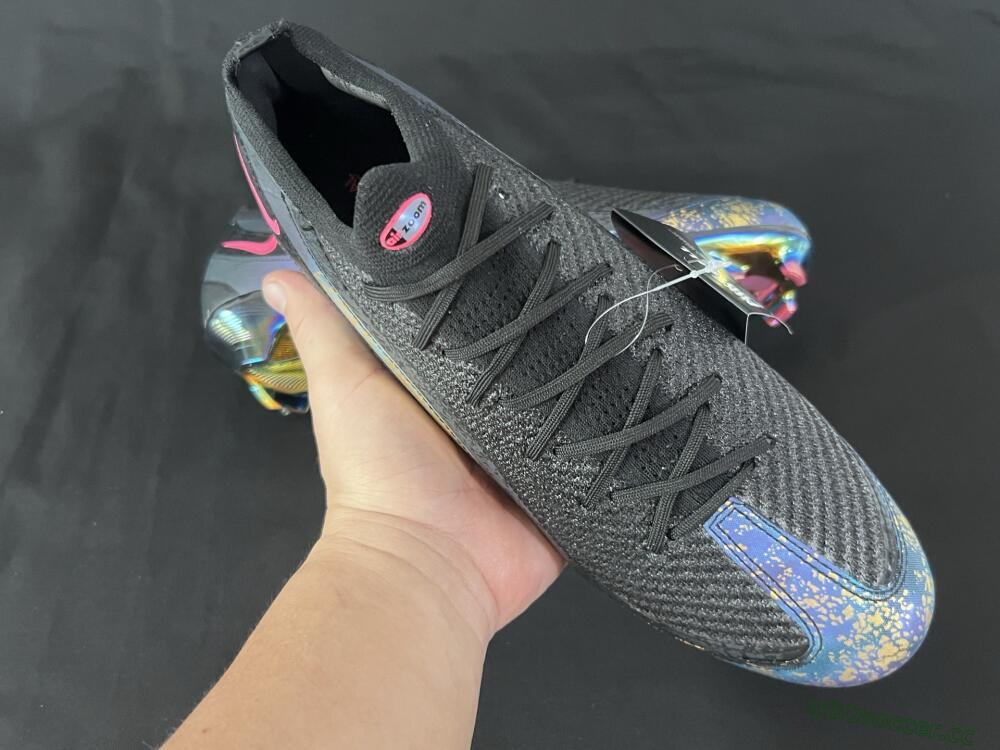 Men's Nike Air Zoom Mercurial Vapor 16 Elite FG Firm Ground Low-Tops Football Boots - Black/Grey/Pink